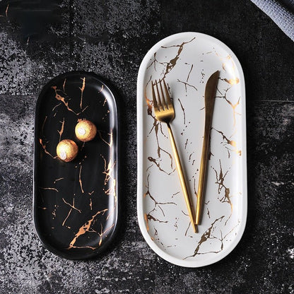 Marbled Ceramic Tray