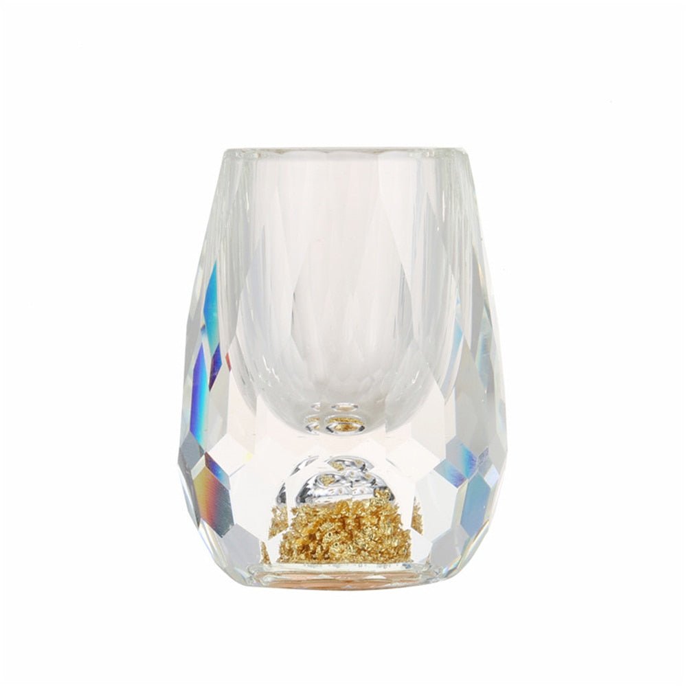 Gold Foil Crystal Shot Glass