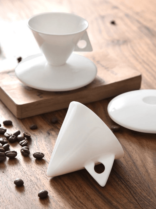 Inverted Pyramid Espresso Cup & Saucer