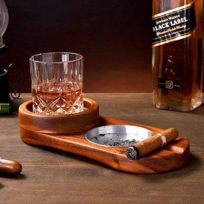 Single Barrel Whiskey and Cigar Ashtray