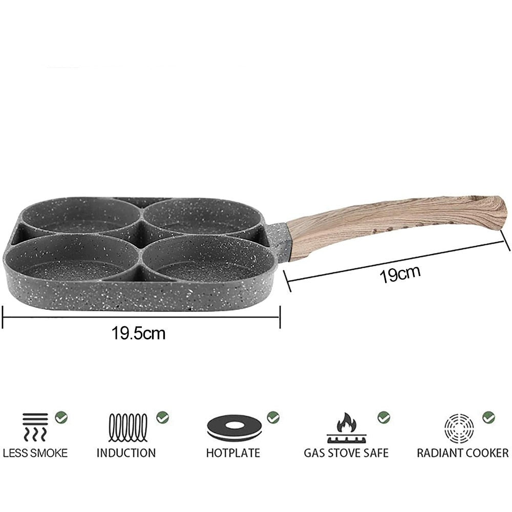 Non-Stick Quad Hole Breakfast Pan