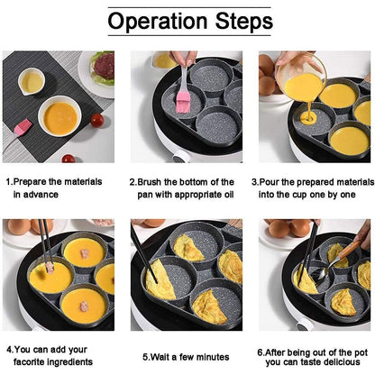 Non-Stick Quad Hole Breakfast Pan