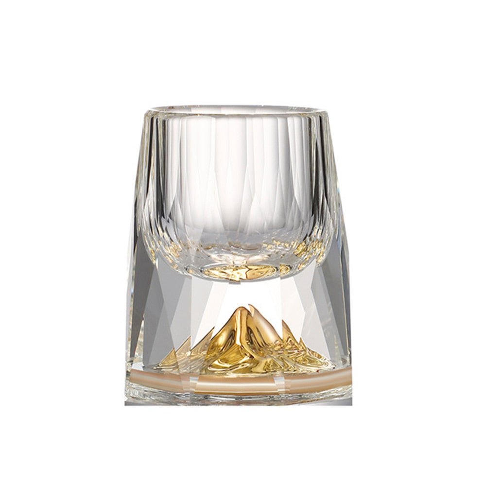 Gold Foil Crystal Shot Glass