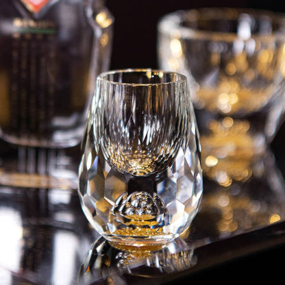 Gold Foil Crystal Shot Glass