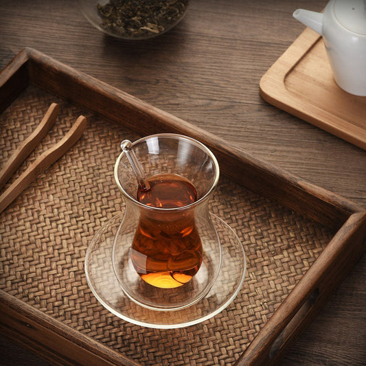 Turkish Teacup with Stirrer