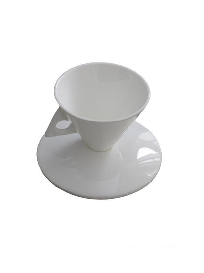 Inverted Pyramid Espresso Cup & Saucer