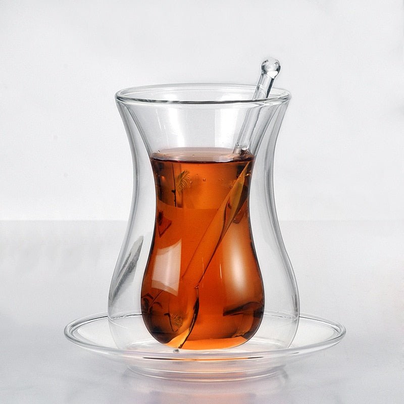 Turkish Teacup with Stirrer