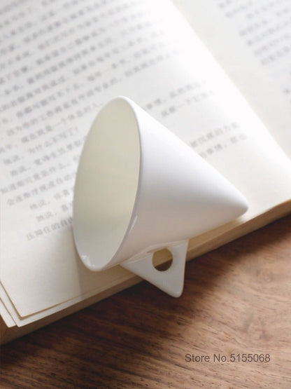 Inverted Pyramid Espresso Cup & Saucer