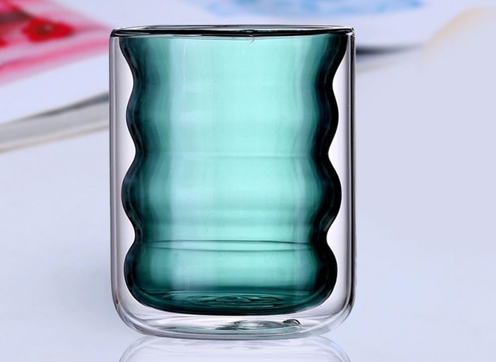 Double-Wall Wave Glass