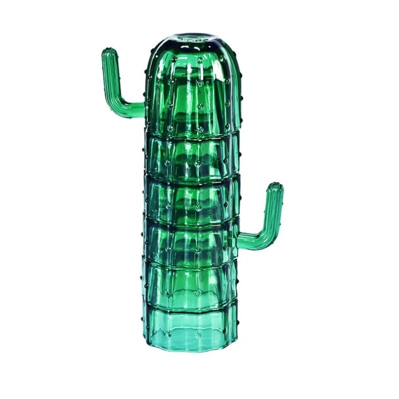 Cactus Stackable Glass Cups