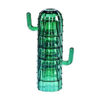 Cactus Stackable Glass Cups