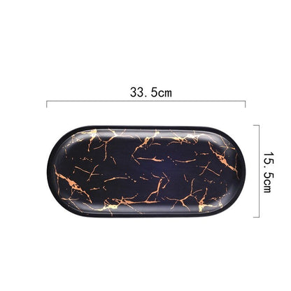 Marbled Ceramic Tray