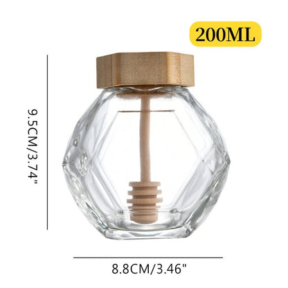 Hexagon Honeycomb Glass Bottle