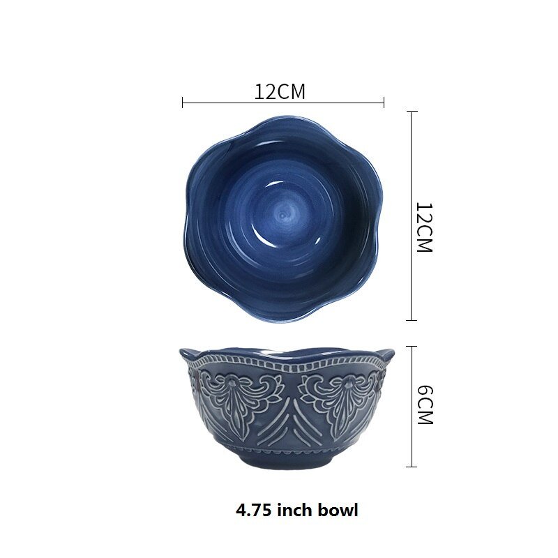 Cerulean Blue Ceramic Tableware