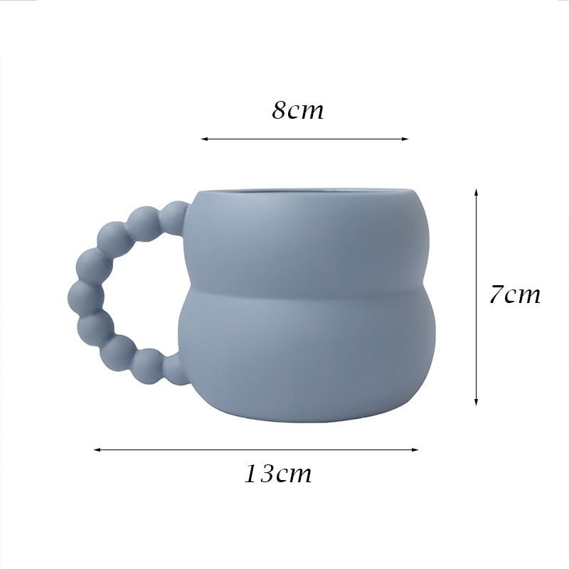 Bubble Handle Ceramic Mug