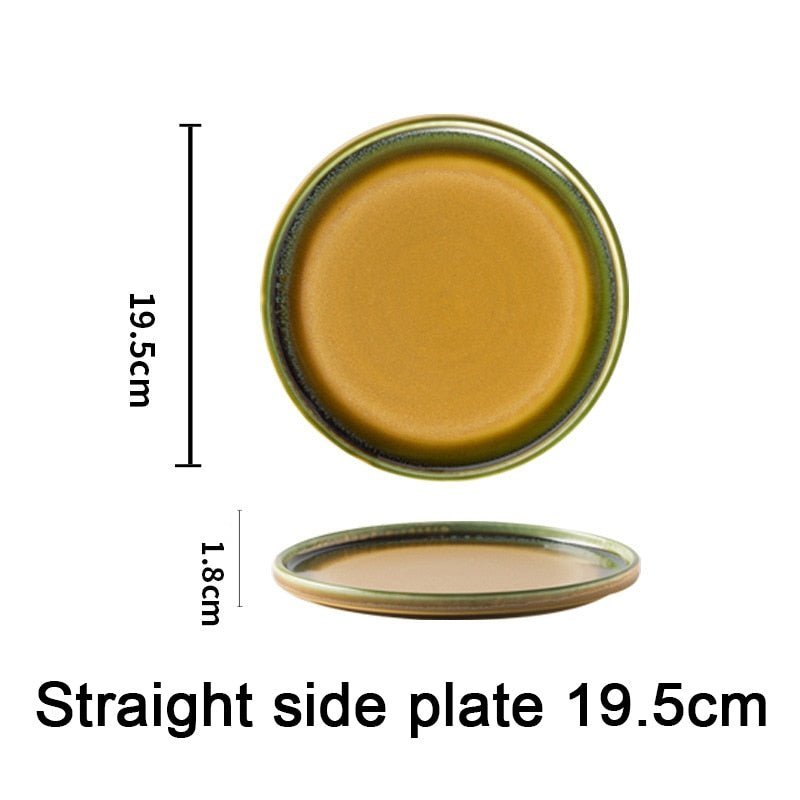 Dual Color Ceramic Vietnamese Plates