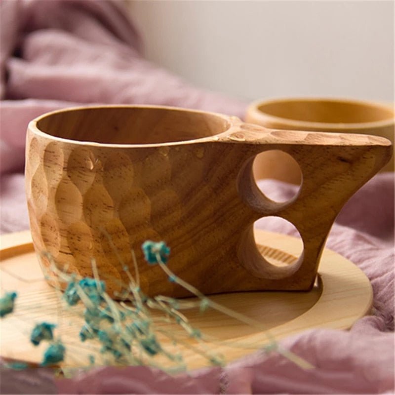 Wooden Finger Mugs