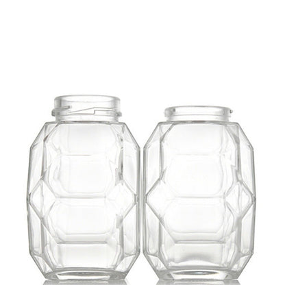 Hexagon Honeycomb Glass Bottle