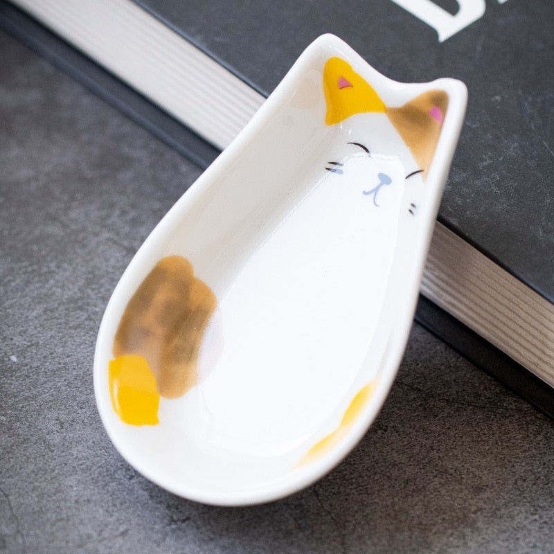 Japanese Cat Sauce Plates