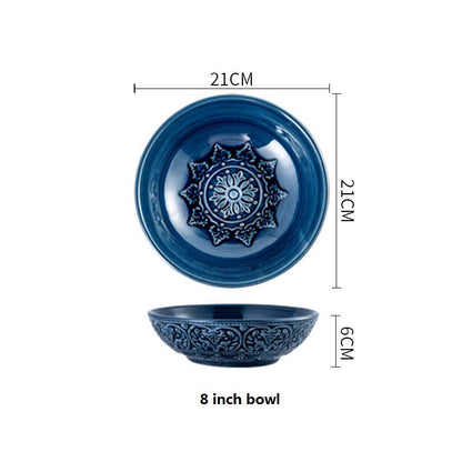 Cerulean Blue Ceramic Tableware