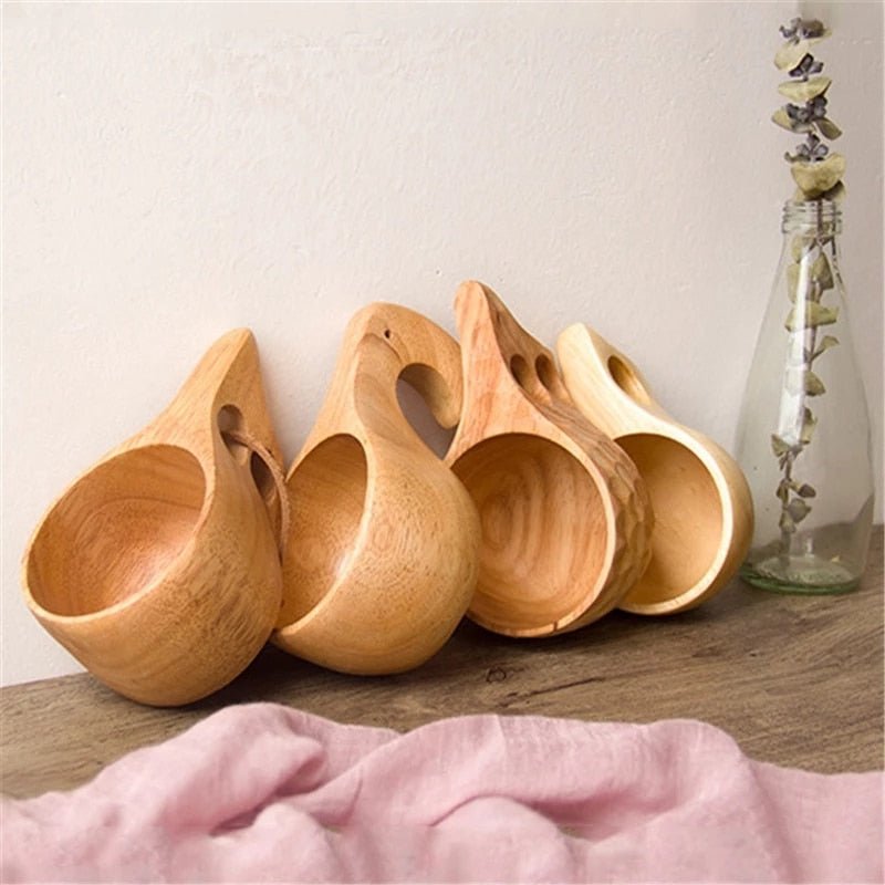 Wooden Finger Mugs