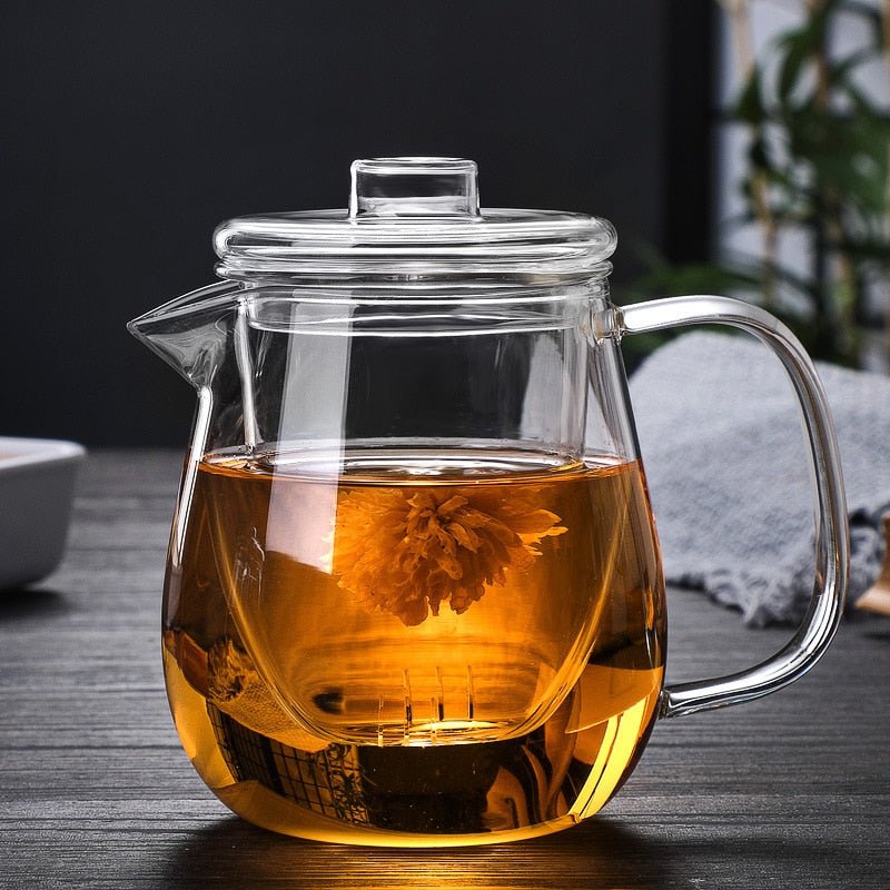 Stove-top Silicon Glass Teapot