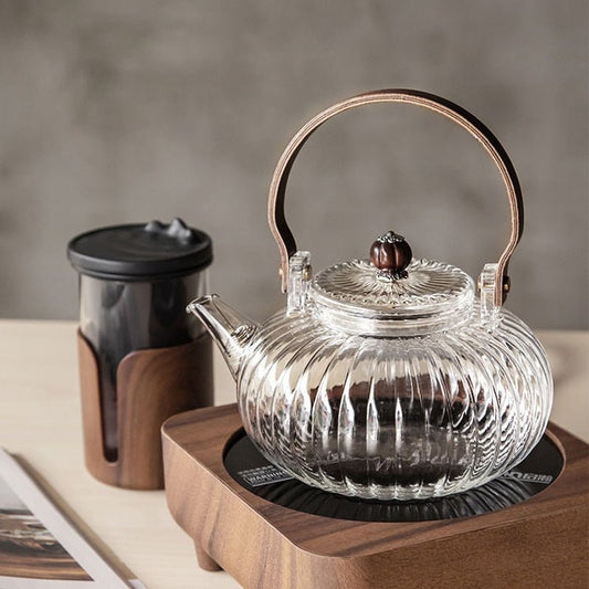 Stove-top Silicon Glass Teapot