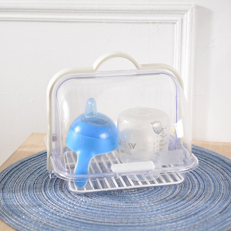 Transparent Bread Box with Wooden Handle