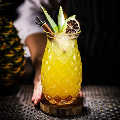 Retro Pineapple Cocktail Glass