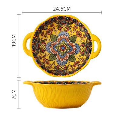 Bohemian Ceramic Tableware - Enchanting Yellow