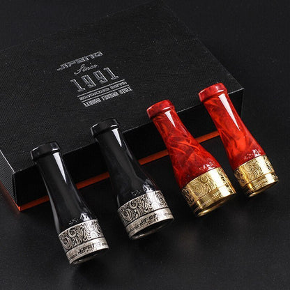 4 Piece Copper Cigar Holder Gift Set