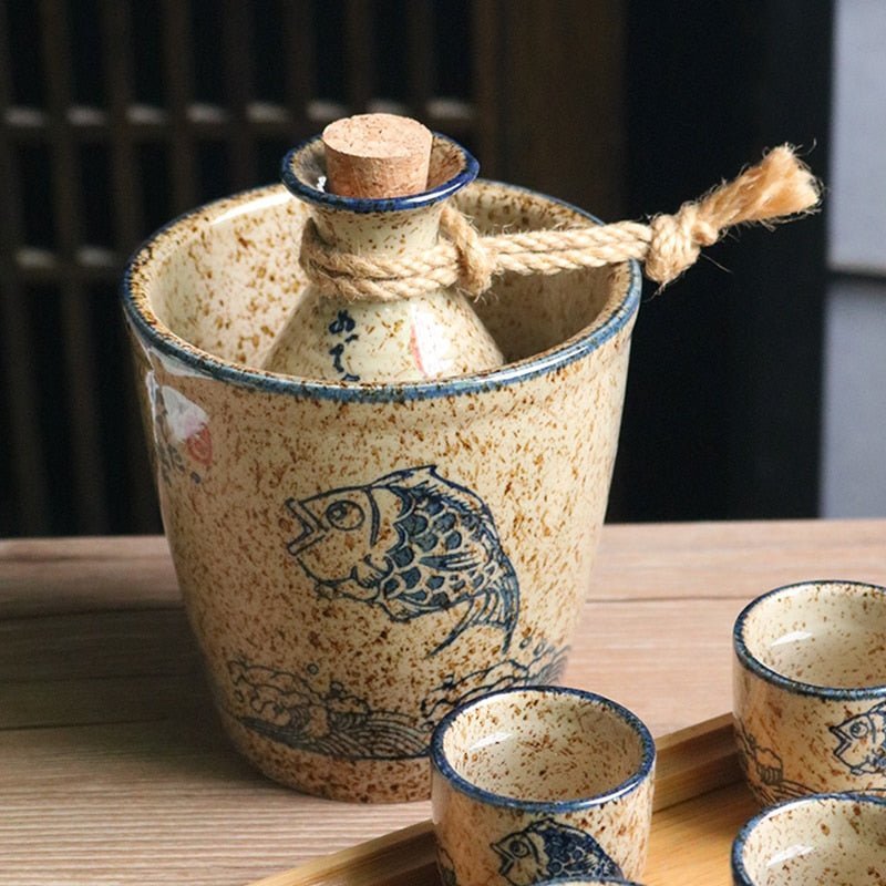 Vintage Japanese Sake Set