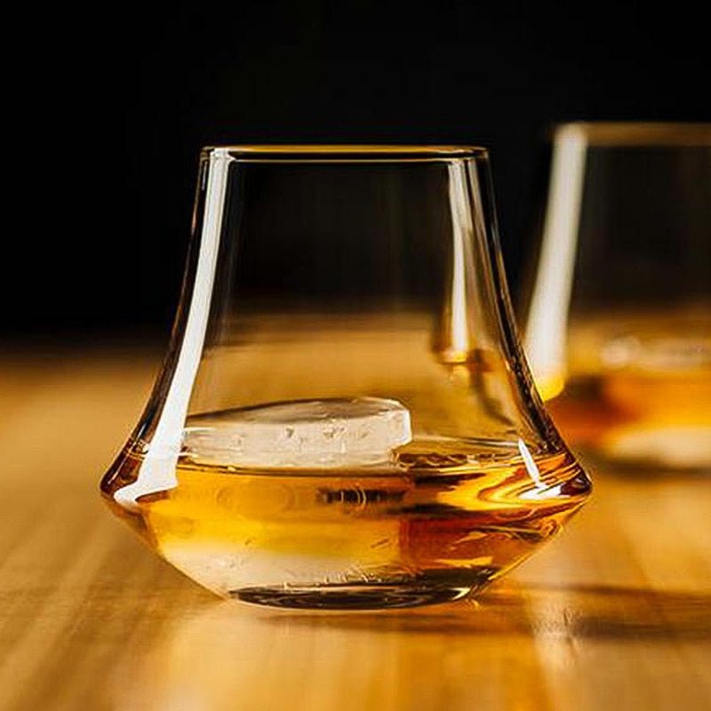 Hand-Blown Crystal Whiskey Glasses