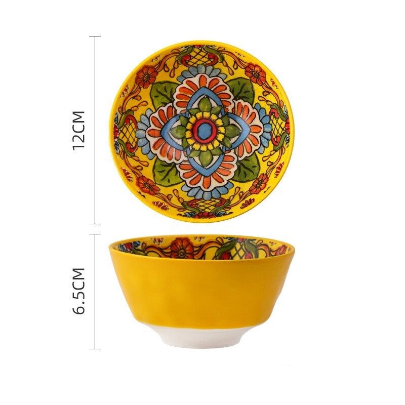 Bohemian Ceramic Tableware - Enchanting Yellow