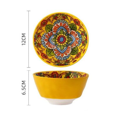 Bohemian Ceramic Tableware - Enchanting Yellow