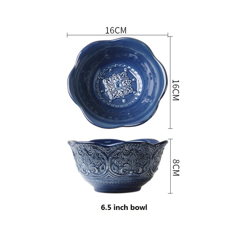 Cerulean Blue Ceramic Tableware