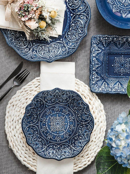 Cerulean Blue Ceramic Tableware