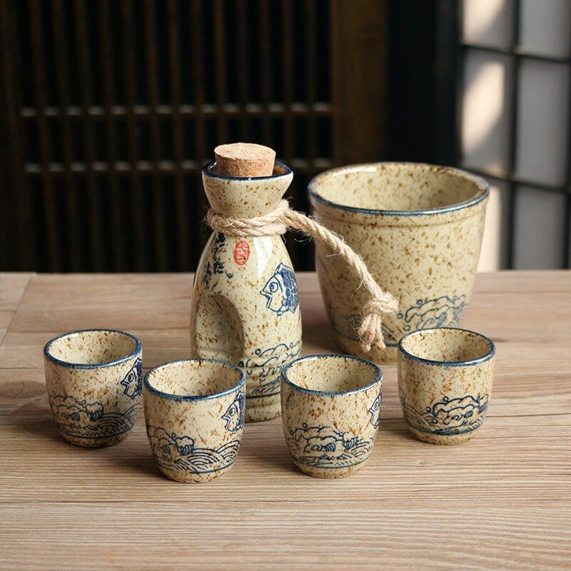 Vintage Japanese Sake Set