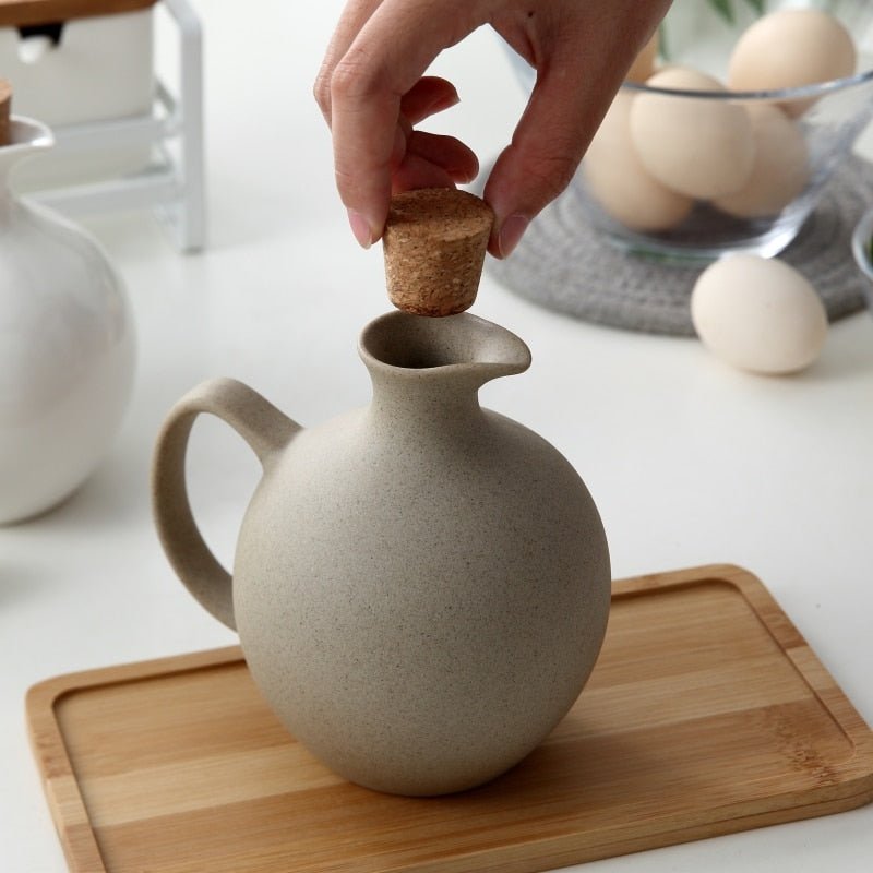 Ceramic Oil and Vinegar Bottle