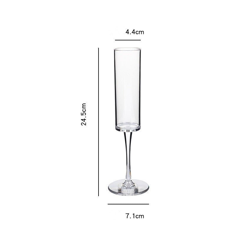 Cylindrical Champagne Flute