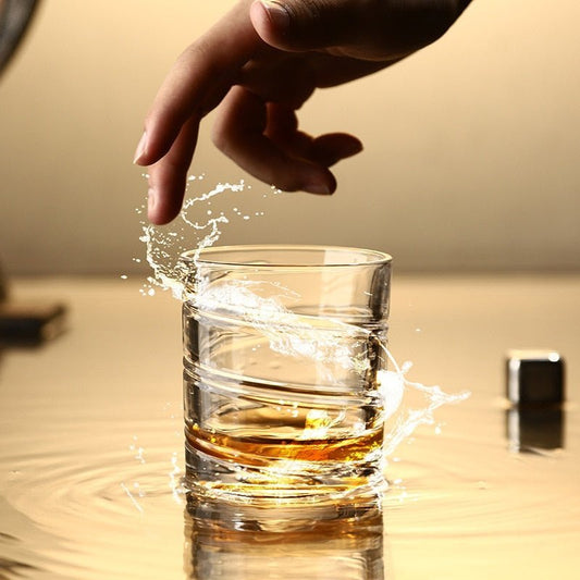 Rotating Whiskey Glass