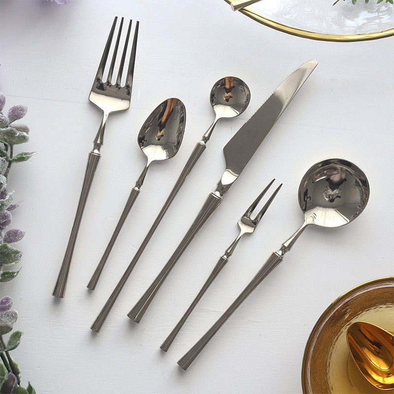 Mirror Finish Steel Flatware