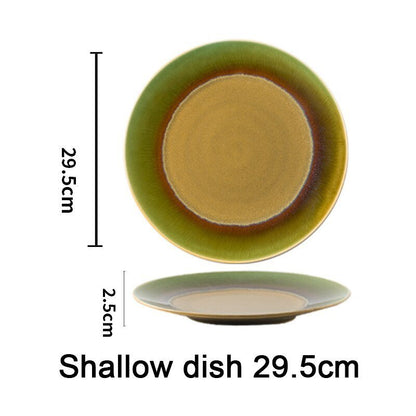 Dual Color Ceramic Vietnamese Plates