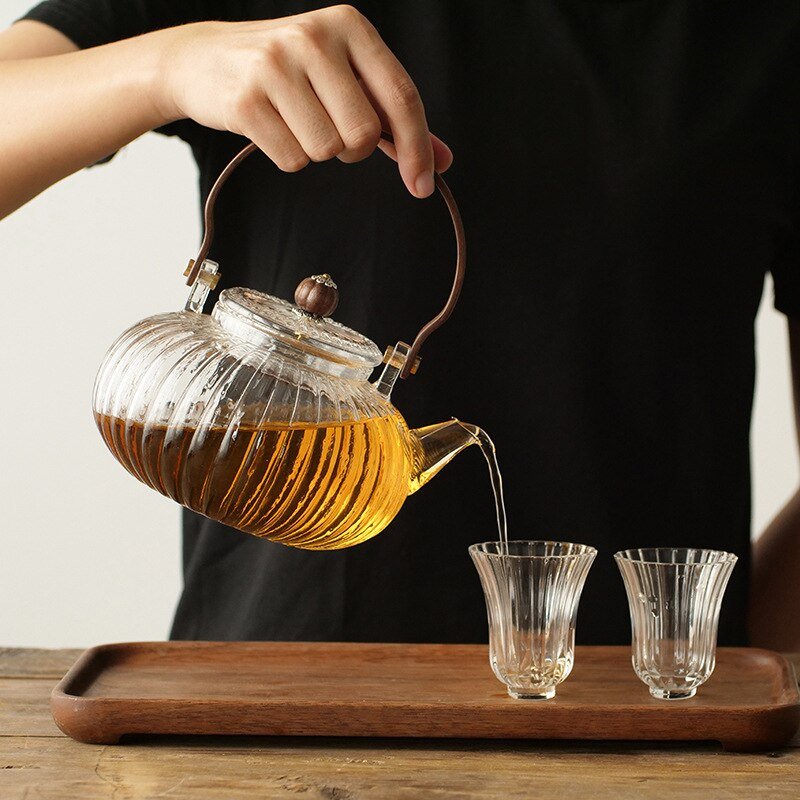 Stove-top Silicon Glass Teapot