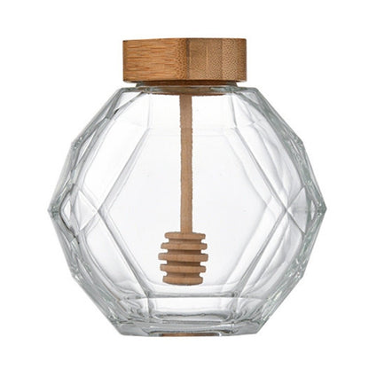 Hexagon Honeycomb Glass Bottle