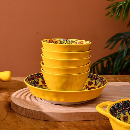 Bohemian Ceramic Tableware - Enchanting Yellow