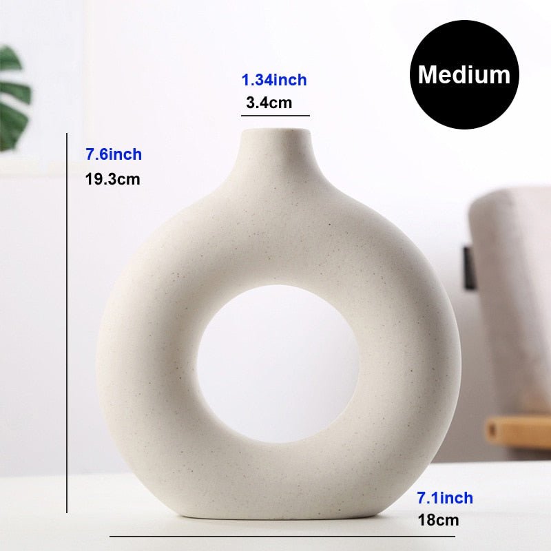 Ceramic Donut Desk Vase