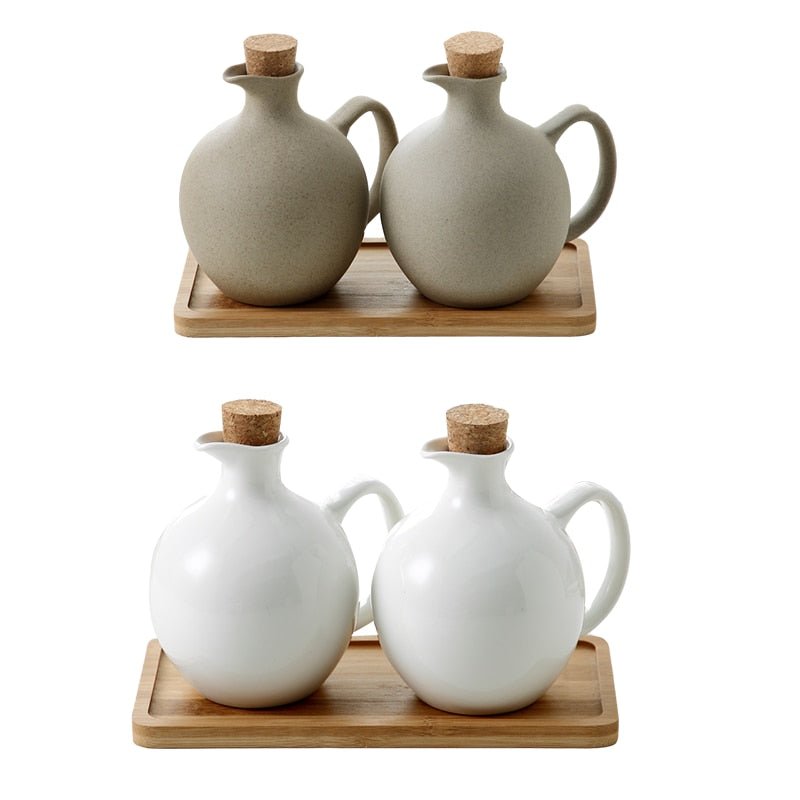 Ceramic Oil and Vinegar Bottle