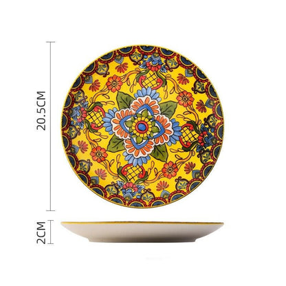 Bohemian Ceramic Tableware - Enchanting Yellow