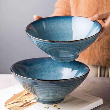 Japanese Ceramic Ramen Bowl Set